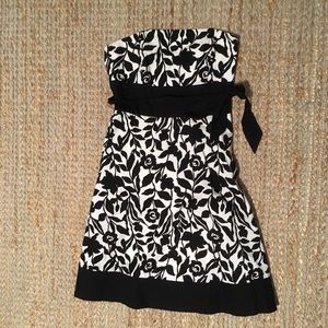 White House Black Market strapless dress.